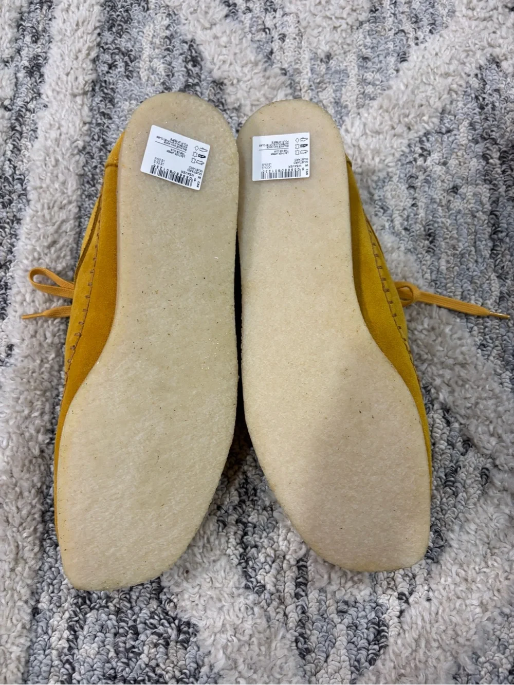 Clarks Originals Weaver Mustard Suede Crepe Sole Men's US 9.5 NWOB